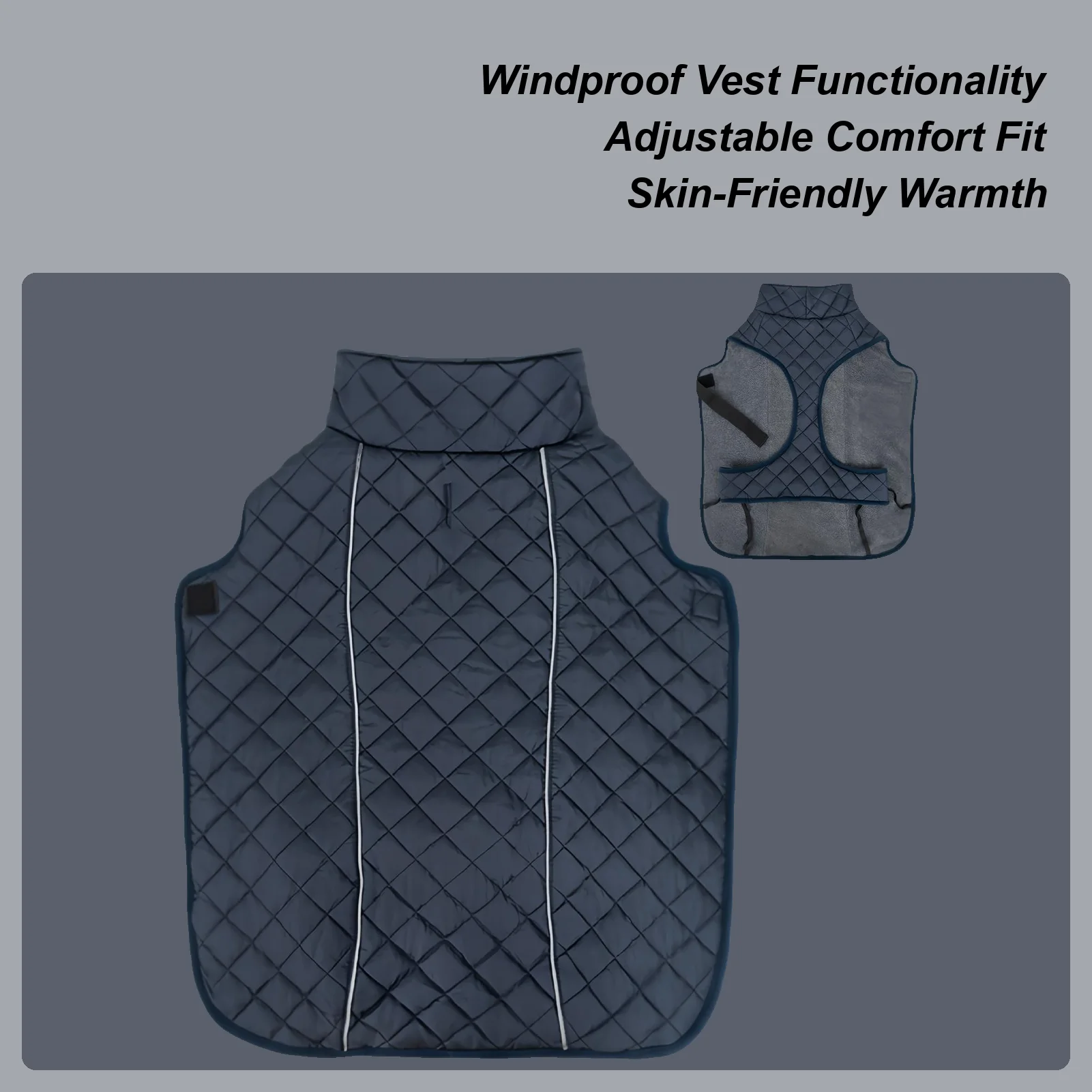 

Dog Cold Weather Coats Windproof Warm Vest Clothes Doggy Snow Jacket Pet Coats For Walking Daily Hiking Skiing Outdoor Picnic