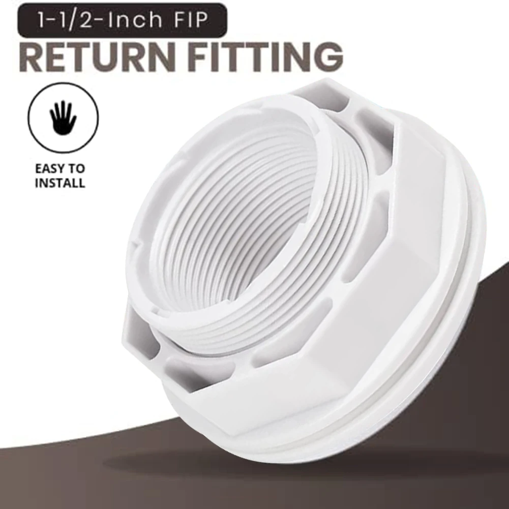 Возвратные фитинги для бассейна Hayward SP1023, сменный 1,5-дюймовый впускной обратный фитинг FIP для надземного бассейна с насыщенной контргайкой