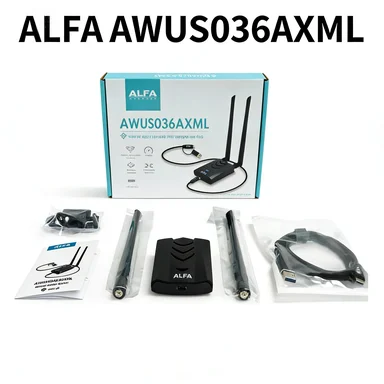 Made in Taiwan ALFA AWUS036AXML MT7921AUN WiFi 6E Tri-Band USB3.0 