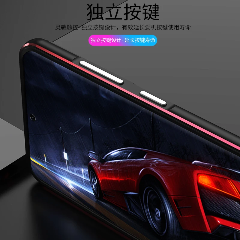 For Samsung S21 Ultra S21Ultra 5G Bumper Ultra Thin Aluminum Metal Frame Case Cover for Samsung Galaxy S21 Ultra 5G G998B G998N