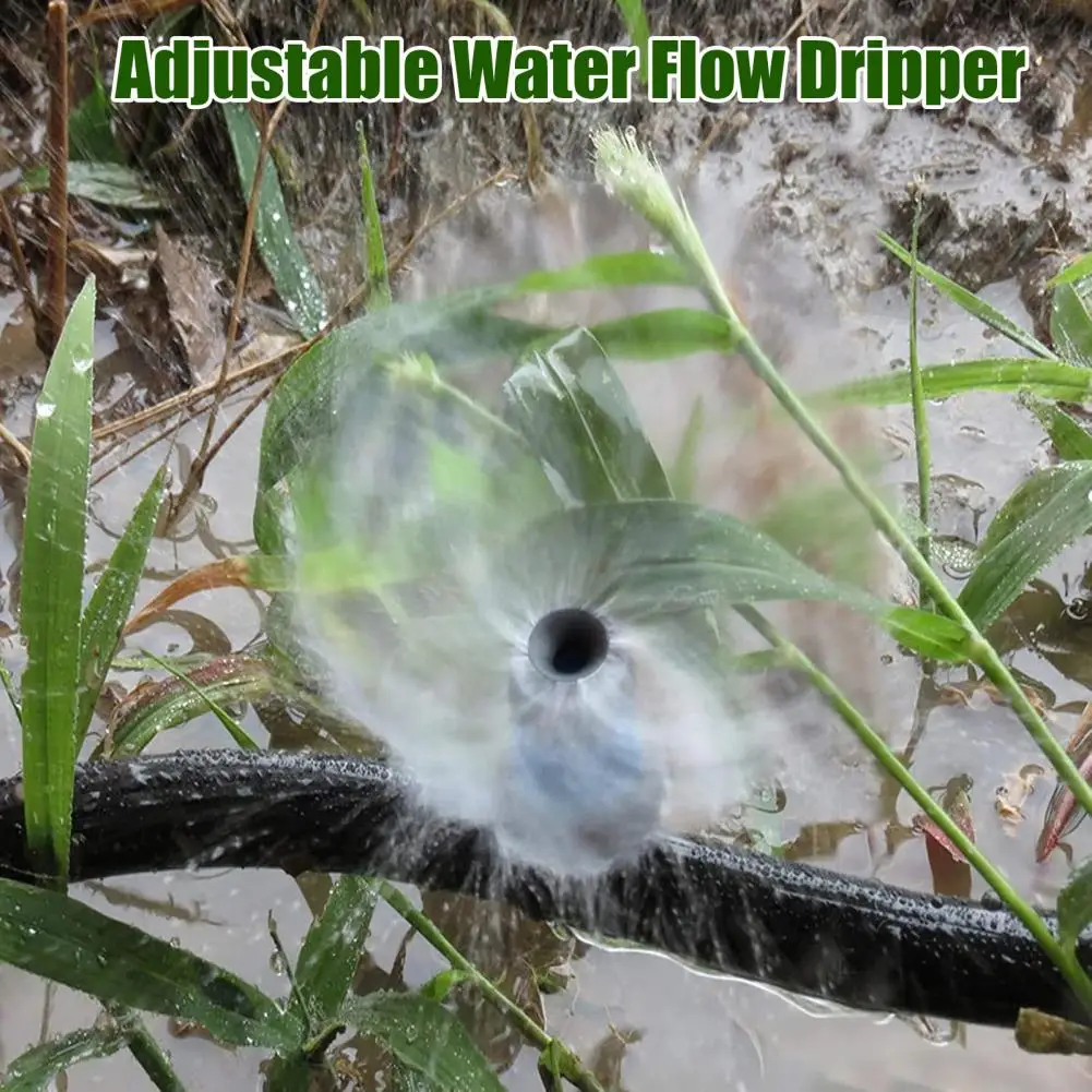 

Система капельного полива, регулируемая капельница с потоком воды, регулируемые капельницы с микрораспылителем для цветочной клумбы, сада, лужайки 360°