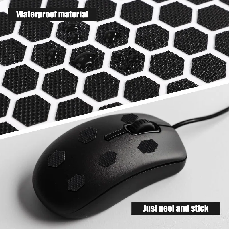 

Gaming-Grade Anti-Slip Tape For Logitech /Razer– Universal DIY Wavy Full-Size Cover, Sweatproof For Controllers & Mice
