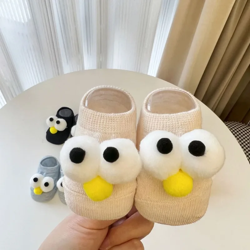 New Cartoon Cotton Baby Boat Socks Soft and Comfortable Floor Sock Non-slip Socks Baby Toddler 3D Designed Pattern 0-3 Years Old