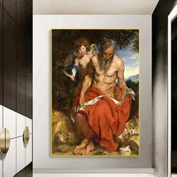 Vintage Decor Religious Belief Peter Paul Rubens Art Painting Posters and Prints The Wall Art Pictures for Living Room Cuadros