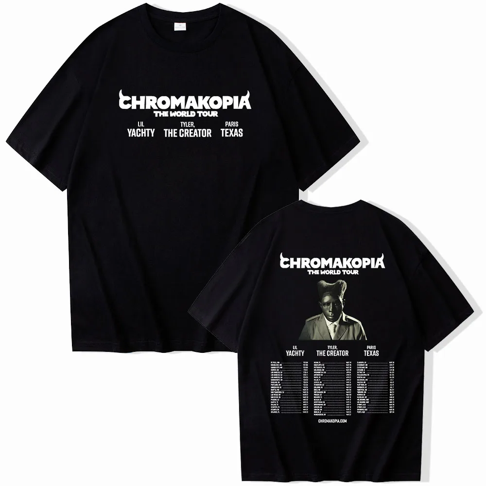 Tyler, The Creator CHROMAKOPIA Tour T-Shirts Unisex Harajuku O-Neck Short Sleeve Shirts Commemorative Shirt