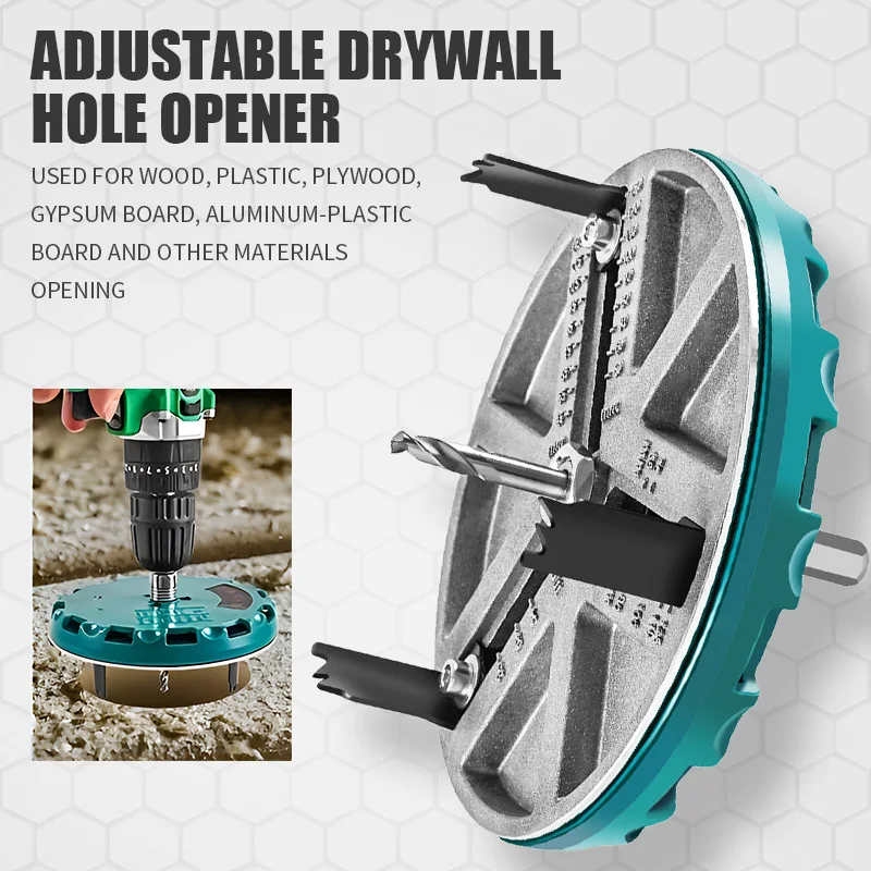

Adjustable Multifunctional Universal Hole Opener Diameter Woodworking Hole Adjustable Opener Diameter Hole Saw 45mm-130mm