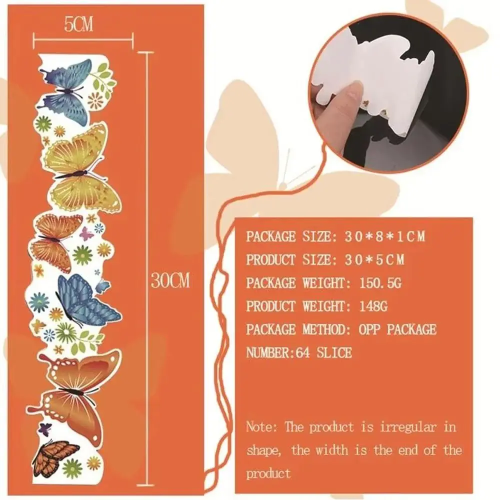 Gifts DIY Butterflies Scrapbook Stickers Colorful 3D Classroom Chalkboard Decorations Cartoon Landscape Notebook Sticker