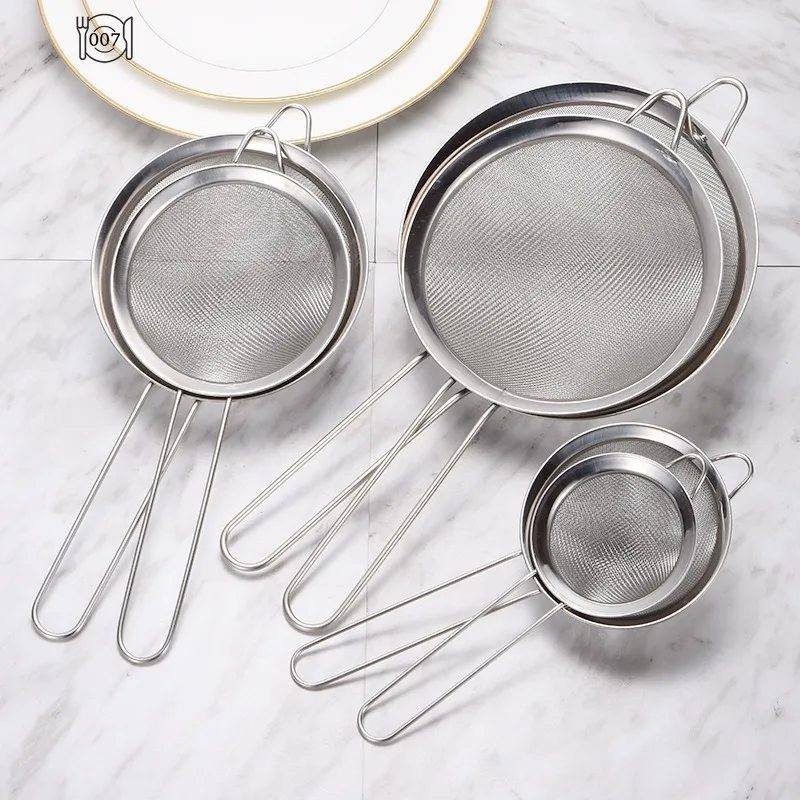 Filter Mesh Spoon Stainless Steel Fine Filter Oil Leak Filter Mesh Spoon Hot Pot Soup Colander Small Hole Fine Colander