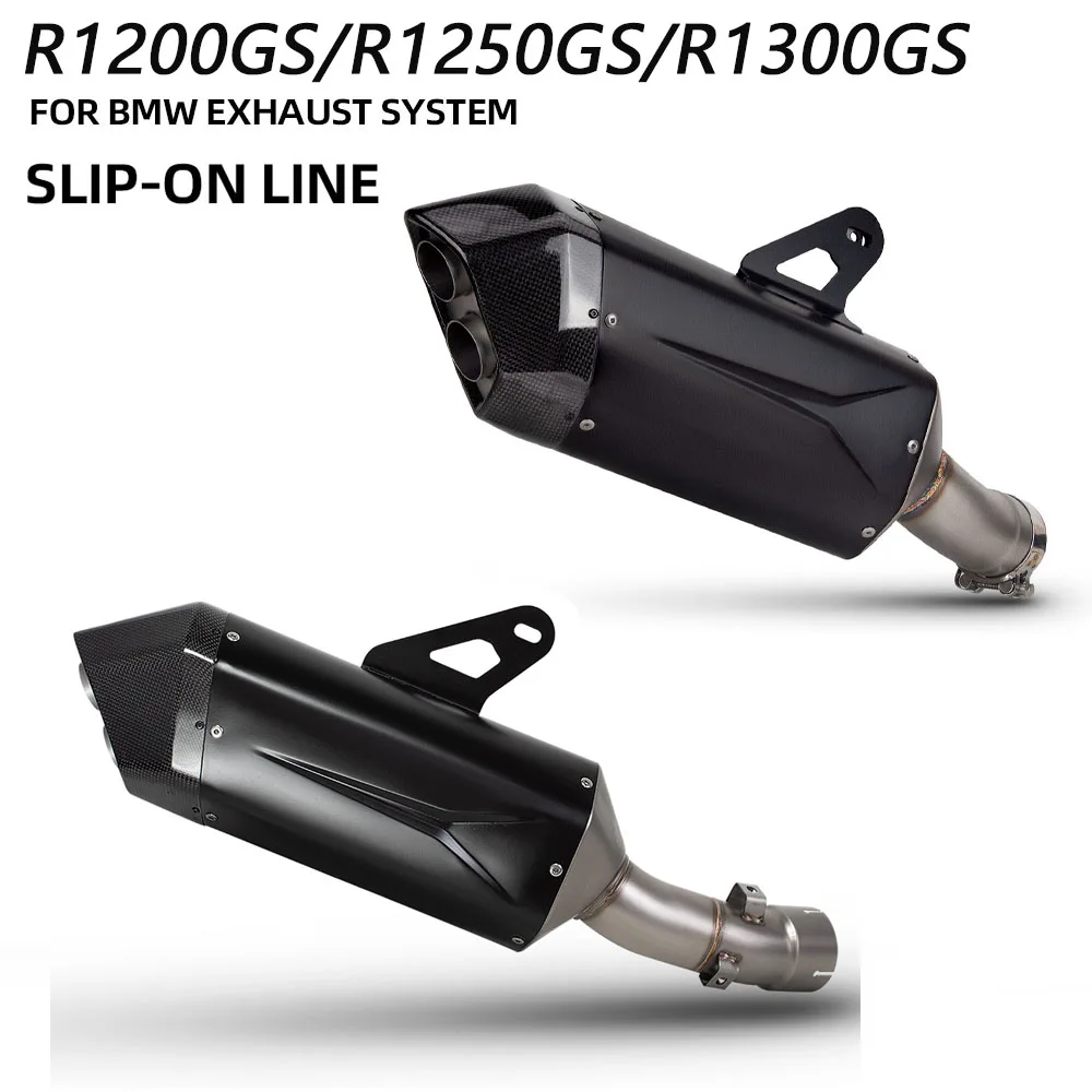 Slip on Moto Exhaust Muffler For R1200GS R1200GSA R1250GS R1250GSA R1300GS R1300GSA R1300R R1300RS 2013-2026 Tailpip
