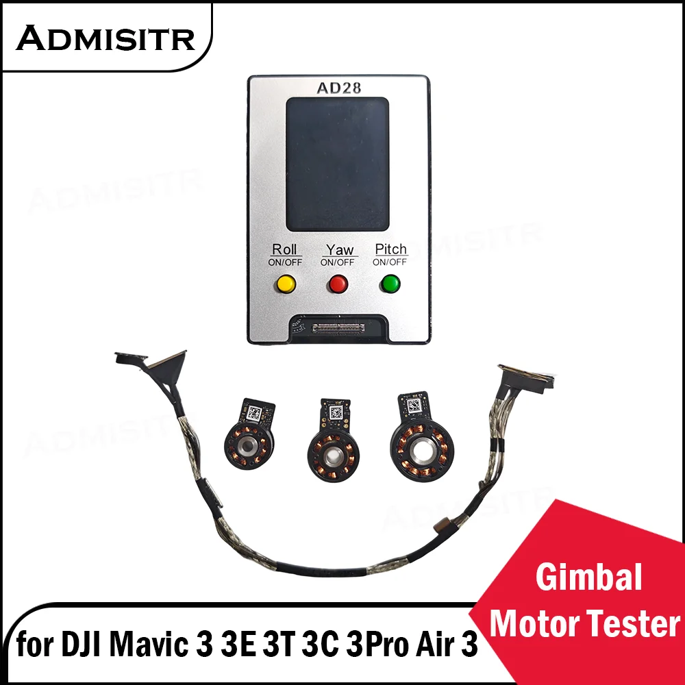 

AD28 Gimbal Motor Tester with Cable for DJI Mavic 3/3Pro/3T/3E/3C Roll Pitch Yaw Motor for DJI Air 3/3S Y-Axis Motor Test Tool
