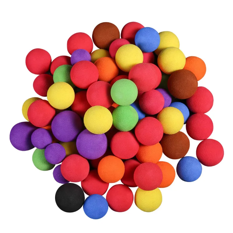 50 pcs/lot EVA Sponge Balls Kits DIY Room Decoration Background Photography Props for Cosmetics Shoot Children Gift Pet Ball Toy