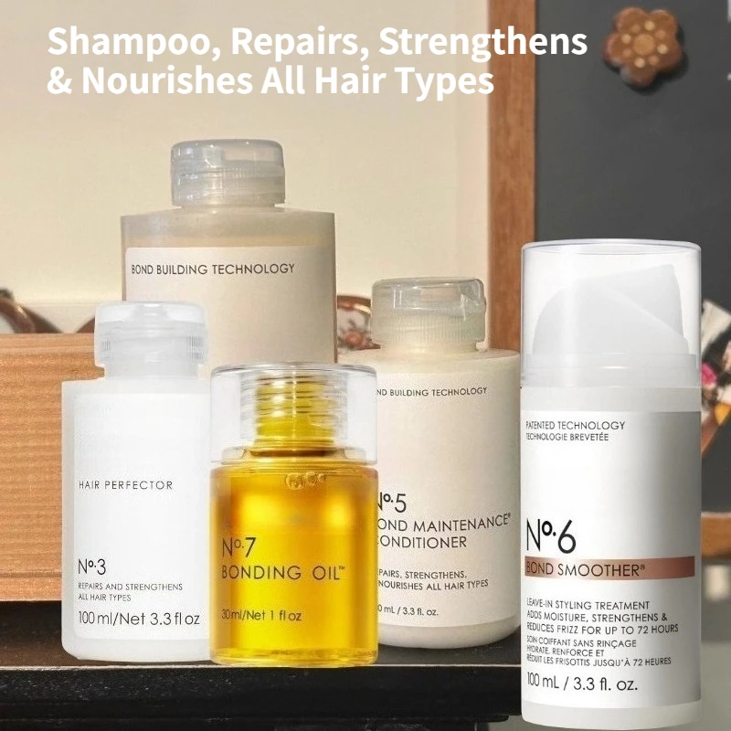 

Hair Care Series Shine Hair Kit No.3,4, 5, 6,7 Hair Mask,Shampoo,Conditioner,Bonding Oil Sets To Clean, Hydrate & Control Frizz