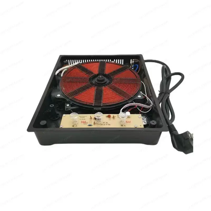 

Встроенная скрытая индукционная плита, встраиваемая в умную плиту, устанавливаемую под столешницу обеденного стола с каменной плитой для приготовления пищи.