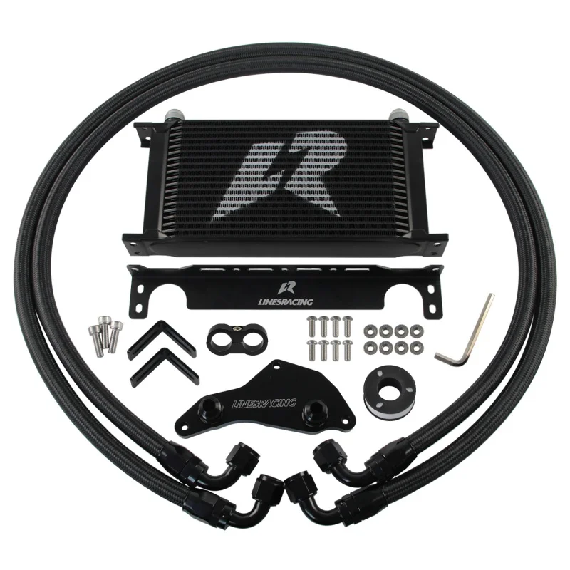 

Oil Cooler AN10 19 Row Kit Thermostat Adapter For BMW N54/N55 335i(s) 335xi 535(x)i 740(L)i X6 Z4 Aluminum Black/Silver