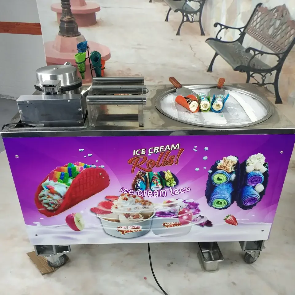 Glory Thai Stir Fried Ice Cream Roll Machine Single Pan Fry Ice Cream Machine with Cheap Prices