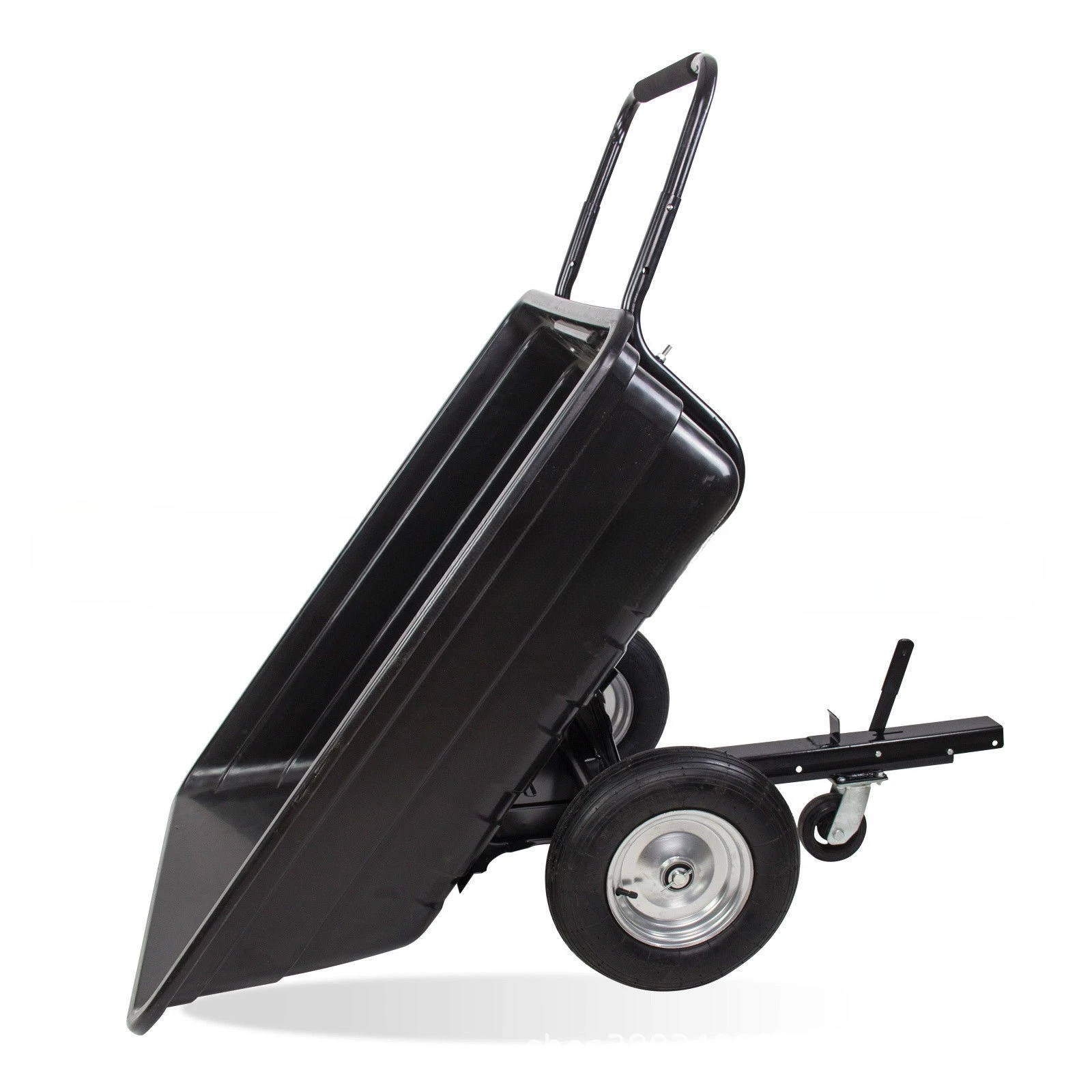 

2025Farm Lawn Transportation Trailer Utility Tractor Truck Tow Tipping ATV Cart Trailer Two Wheel Barrow