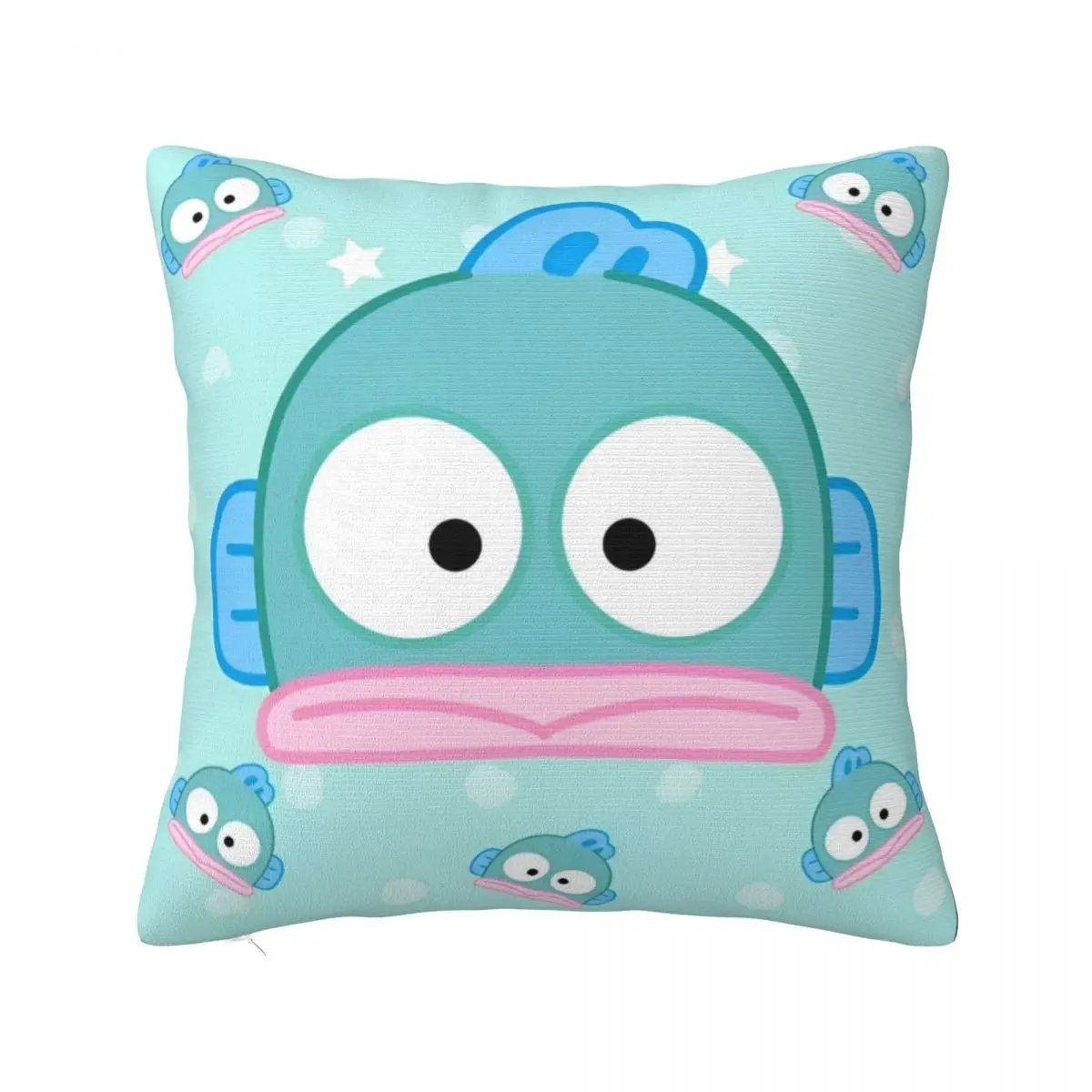 Hangyodon Big Face Cartoon Pillowcase Printing Cushion Cover Gift Cute Kawaii Throw Pillow Case Cover Car Drop Shipping 45*45cm