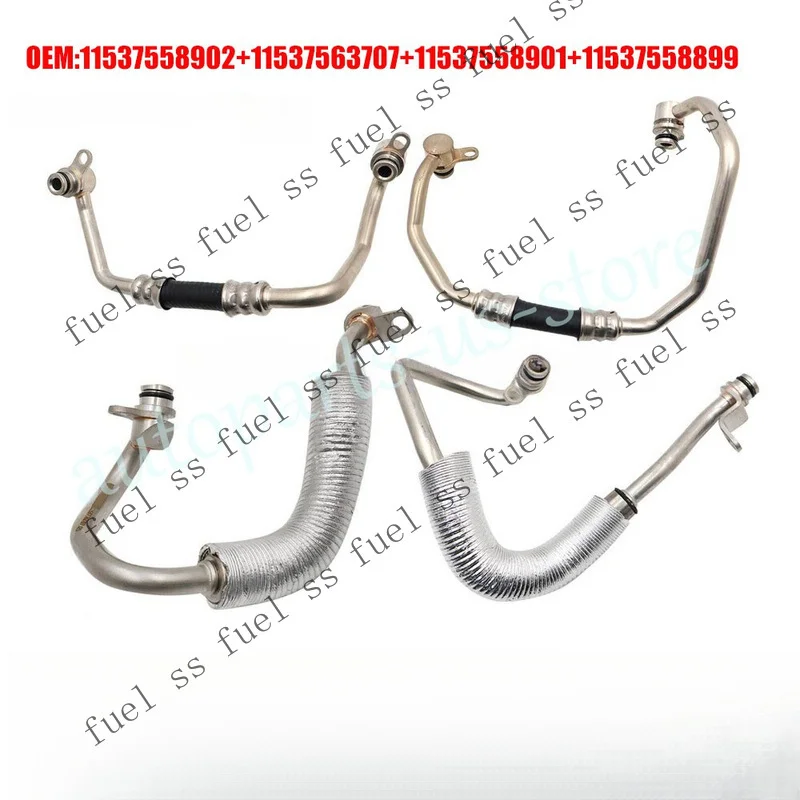 S+ New Turbo Charger Coolant Hose Line Kit For BMW 335i xDrive 335is 335xi 335is