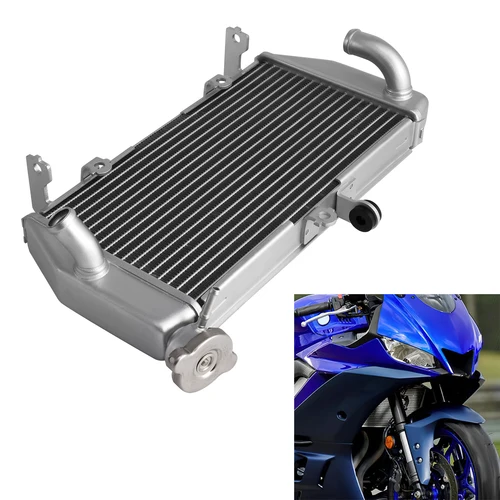 Refrigerador del radiador de la motocicleta apto para Yamaha YZF R3 YZFR3 2015-2024 2023 2022 2021 2020 2019 2018 2017 2016 de aluminio
