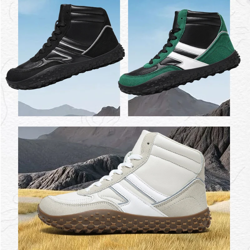 

New Winter Booties Outdoor Waterproof Barefoot Boots For Men Ankle Boots Minimalist Barefoot Non-slip Casual Sneakers Big Size