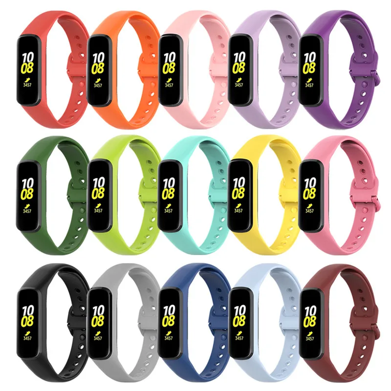 

Rubber Strap For Samsung Galaxy 2 SM-R220 Band Adjustable Bracelet Sports Watchband Fit2 R220 Smart Watch Correa