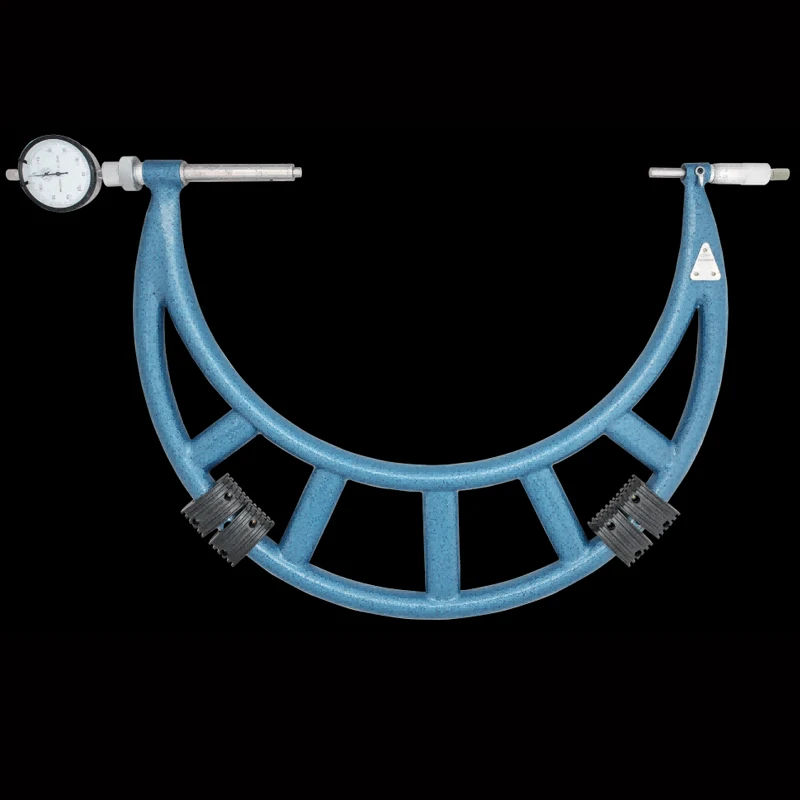 XIBEI 200-300mm 0.01mm Slide Anvil Micrometers with Dial Indicator   large anvil outside micrometer 204-13-000