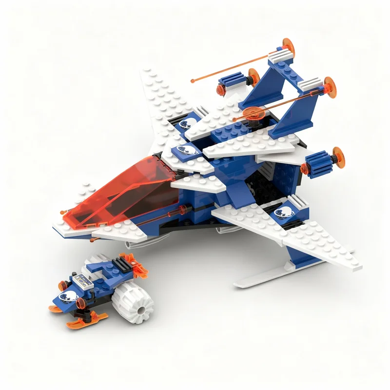 149pcs MOC Frost Fighter Space Ice Planet Model Building Blocks 3D Craft Collection Creative DIY Education Art Display Assemble