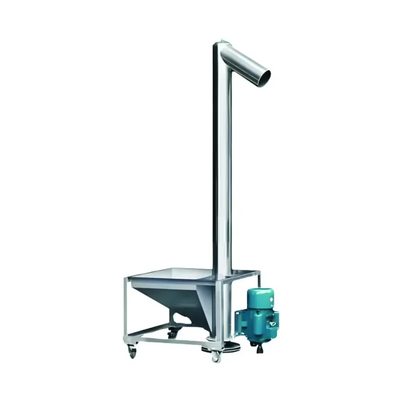 Lowest Price Stainless Steel Screw Auger Conveyor Conveying Maize Rice Grain Process Sugar Screw Conveyor with Hopper