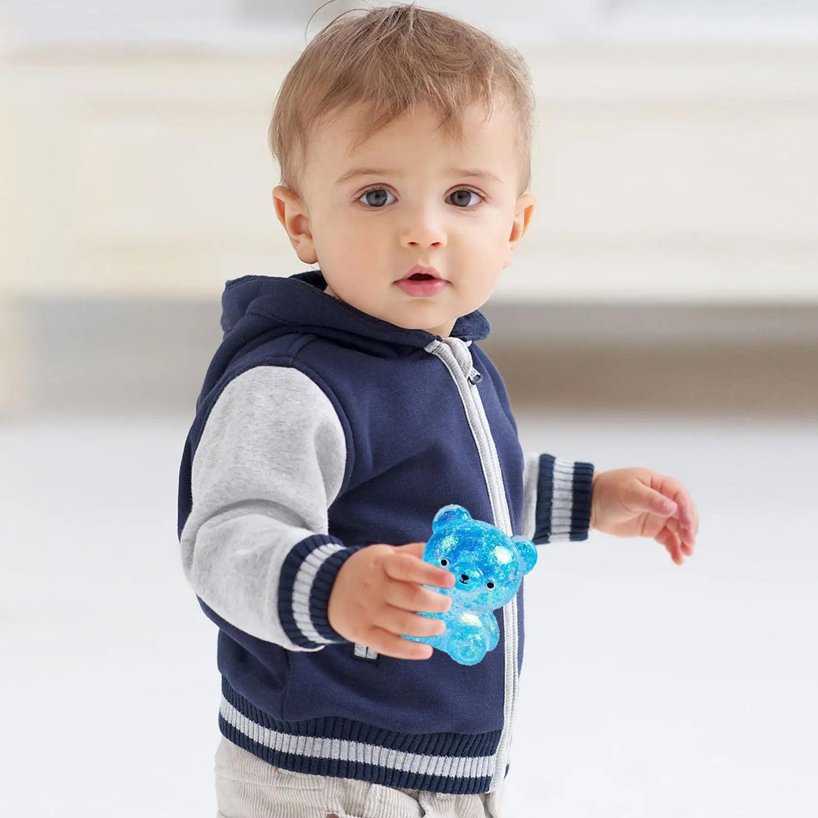 1pc Fidget ours jouet mignon ours Fidget jouets dessin animé ornement lente augmentation ours pincement jouet drôle presser Animal cadeau Vent presser jouet