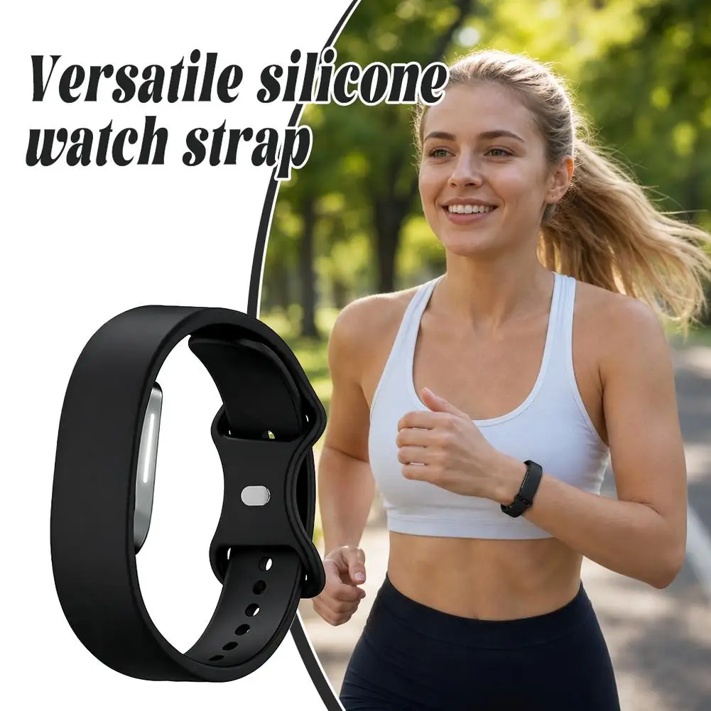 Breathable Silicone Strap Compatible for Hume Band 2.0 Sport Watch Band with Secure Butterfly Buckle