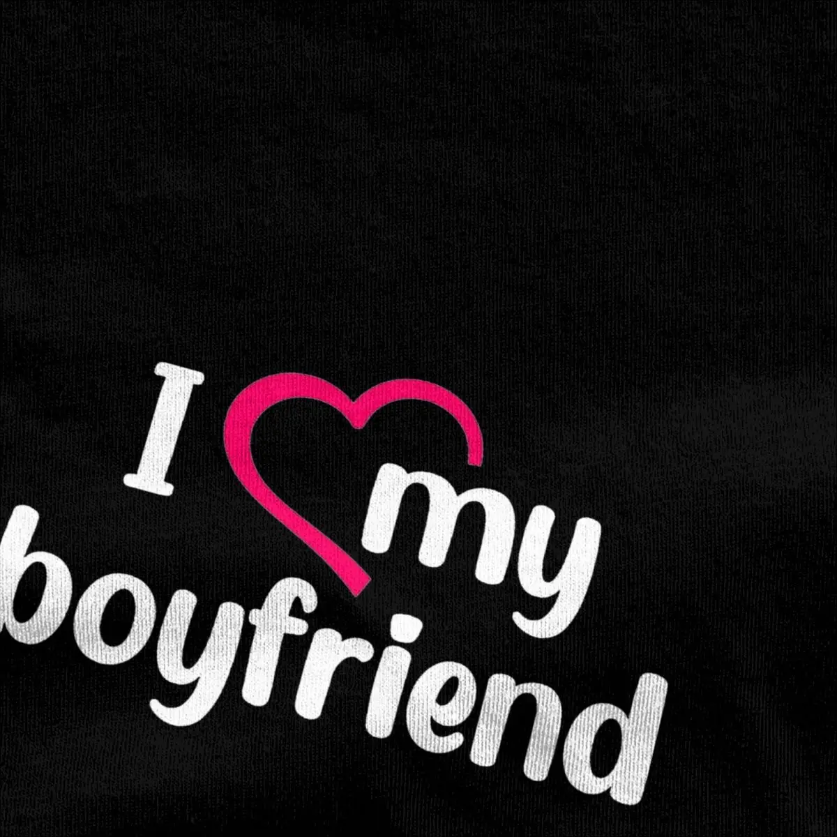 I Love My Boyfriend T-Shirt Valentine's Day Men Y2K Retro Cotton T Shirts Beach O Neck Trendy Cool Tees Pattern Big Size Clothes