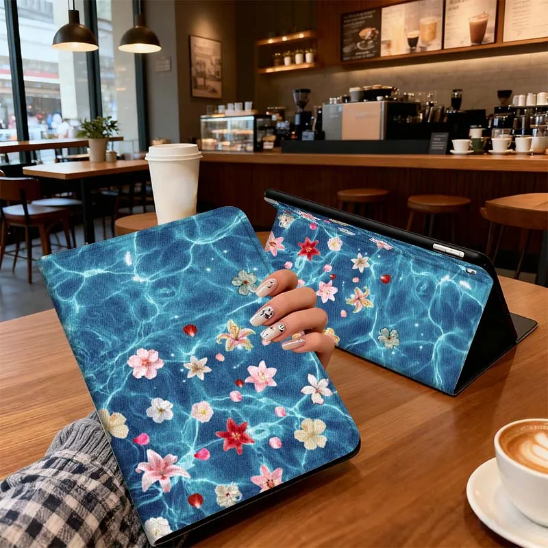 

Water Ripple Artistic Pattern For Xiaomi Mi Redmi Poco Pad 2 4 5 7S 6S 6 7 8 Max Plus Ultra SE Pro K 2025 Tablet Case