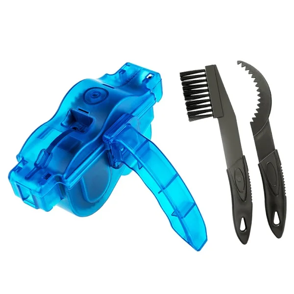 Draagbare fietskettingreiniger Fietsborstels Scrubber Wassen Gereedschap Mountainbiken Reinigingsset Outdoor accessoire
