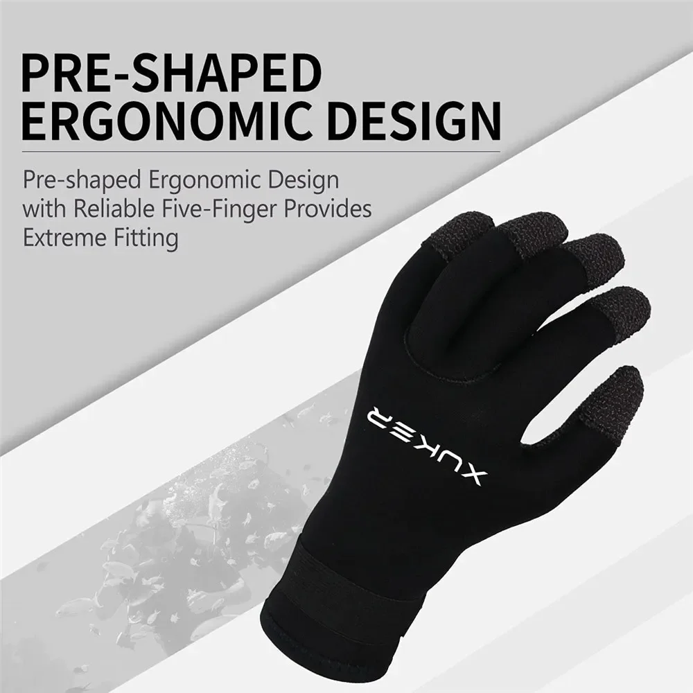 Guantes de buceo de neopreno de 3 mm para snorkel, remo, surf, kayak, pesca submarina