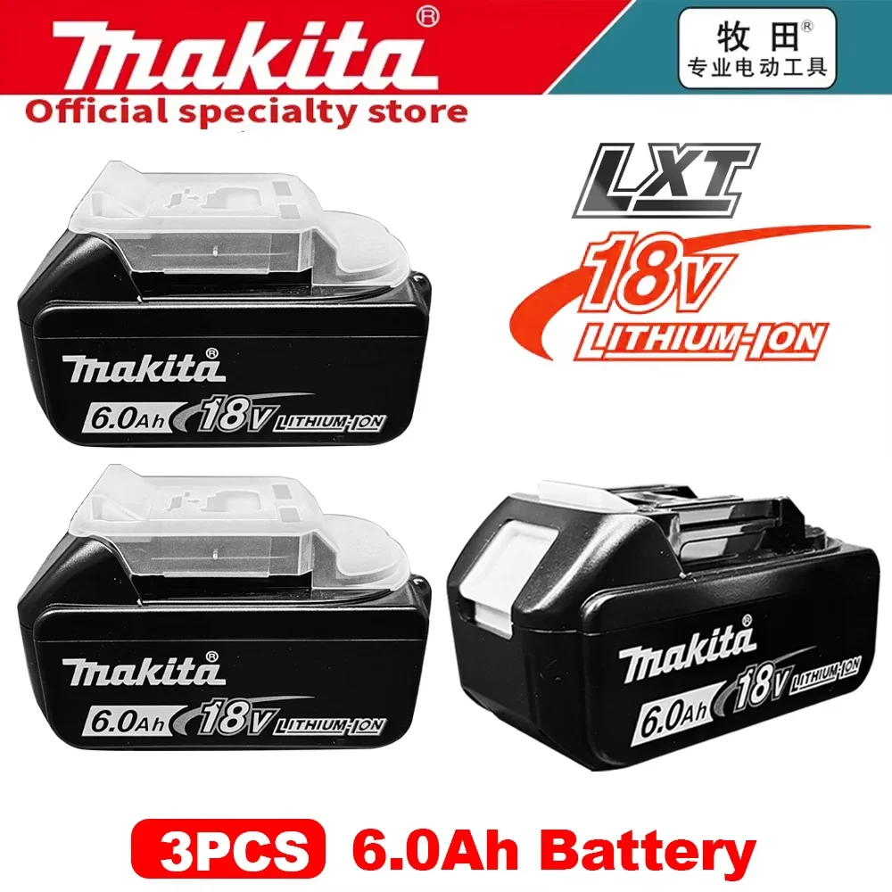 

Genuine Makita 18v Battery With Charger Rechargeable Lithium Ion for BL1850 BL1880 BL1860B LXT400 Power Tool Makita 18 v Battery