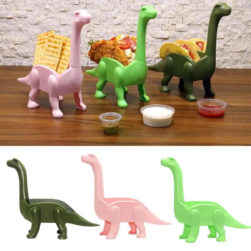 

Dinosaur Shaped Taco Holder Creative Plastic Food Rack Fun To The Kitchen Table For The Parents And Kids Home Table Decoration