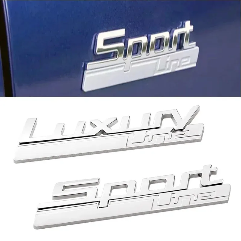

For BWM Sport Luxury Line Logo Side Fender Emblem Badge Sticker Decal F10 G30 E46 E39 E36 E90 F30 F20 E60 Car Acessories
