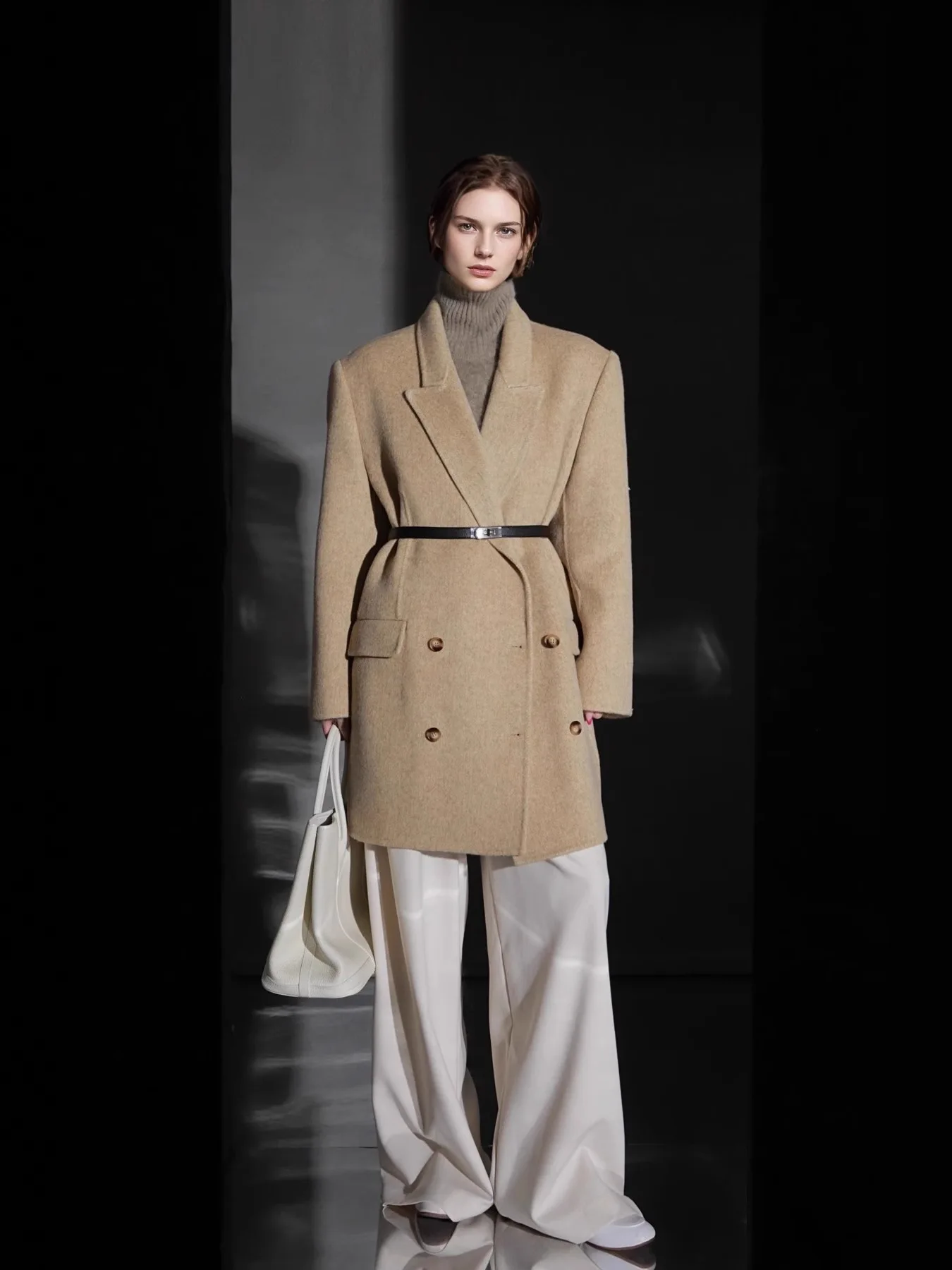 

Allingentle Women's Blazer Woolen Fashion Jacket Suit Blazer Luxury Coat for Cocktail Party Daily Outfits Customize