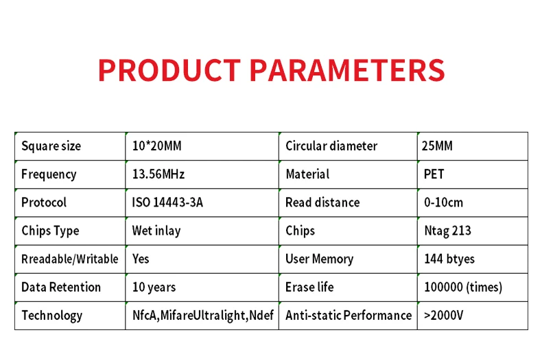 Etiqueta eletrônica RFID para celular, Chip NFC, Decodificação de alta frequência, Programa Anti-Falsificação, rastreamento, Anti-Roubo, 213