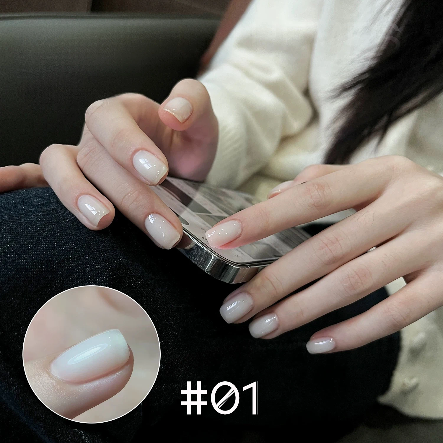 1-12 stücke WS Alle Saison Eis Transparent Braun Rosa Weiß Gel Nagellack Gel Weiß Melad Phototherapie Gel Nagel salon Hause DIY – Detail 4
