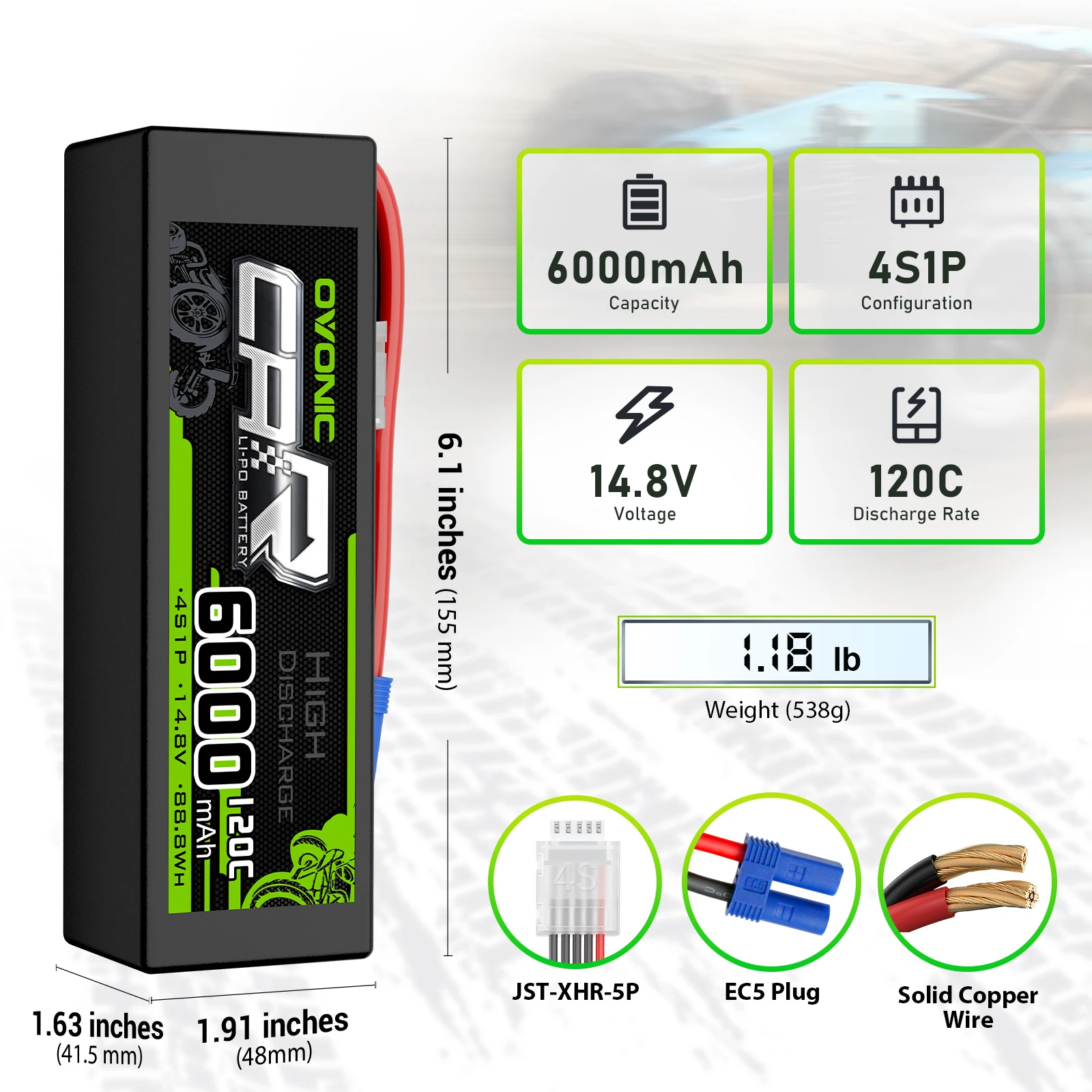 OVONIC 4S Hard Case LiPo Batte - 4S Lipo Battery 14.8V 6000Mah review and price