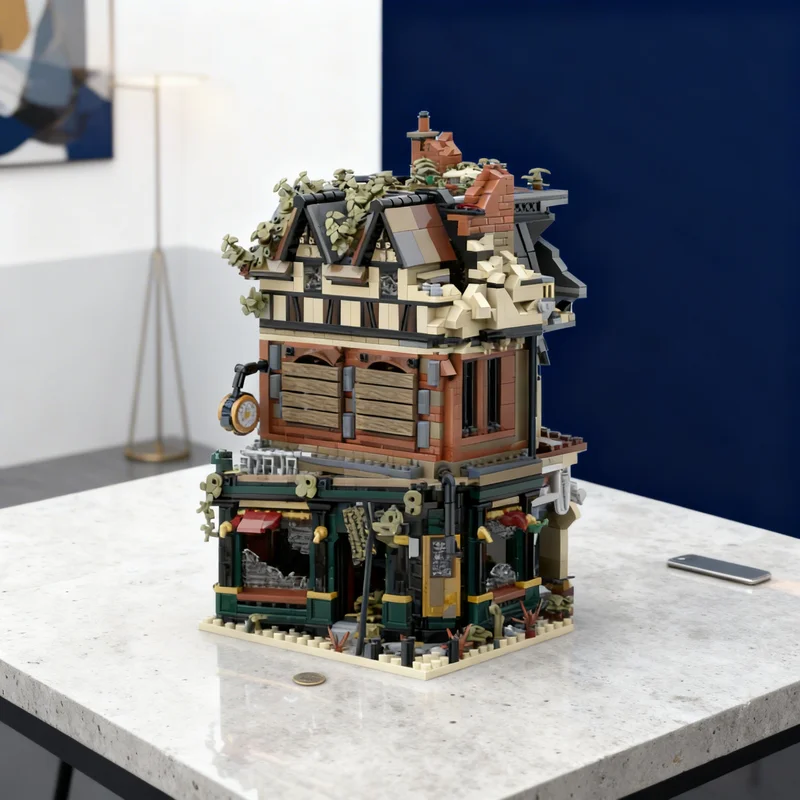 

5126pcs MOC set Tudor corner apocalypse Modular Streetscape Model Building blocks Construction toys Christmas gifts Brick Kids