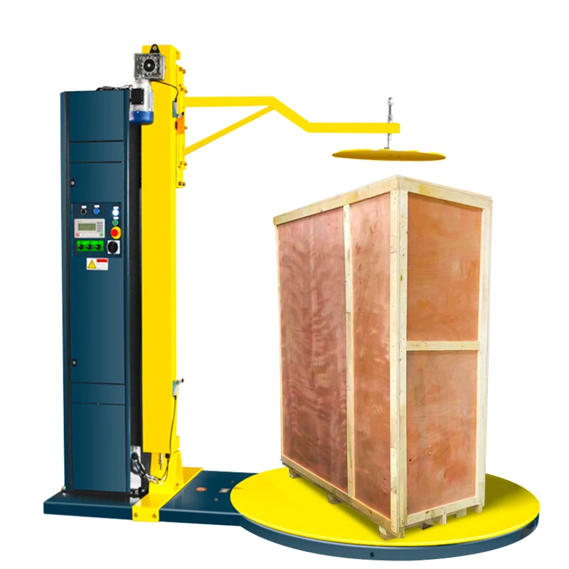 Stretch Film Packing Machine Top Platen Pallet Wrapping Machine Full Auto Pallet Wrapper 300% Stretch Film Pallet Wrapping