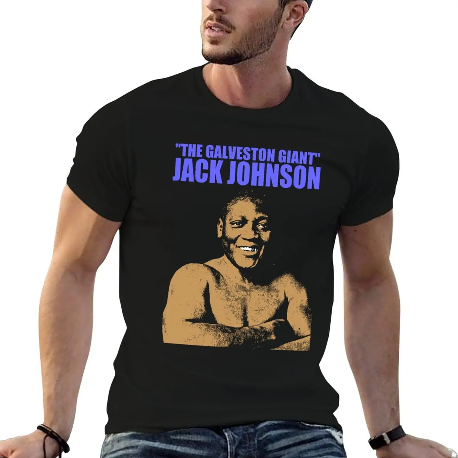 JACK JOHNSON (THE GALVESTON GIANT)-2 T-Shirt Soft Lightweight Cotton T-Shirt