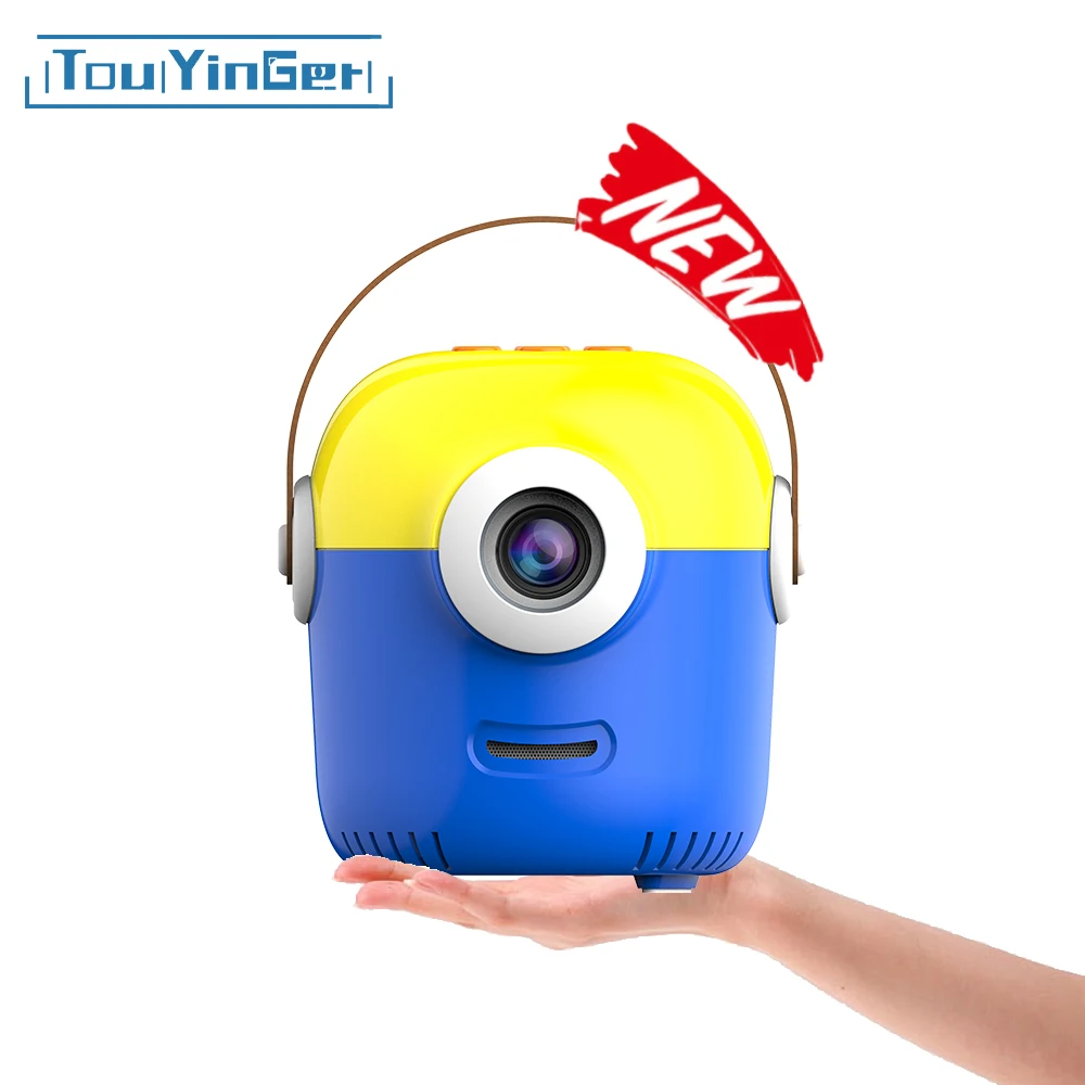 Touyinger T1 MINI Projector Portable USB LED Beamer Video 320x240px support 1080P home theater Media Player Gift for Children