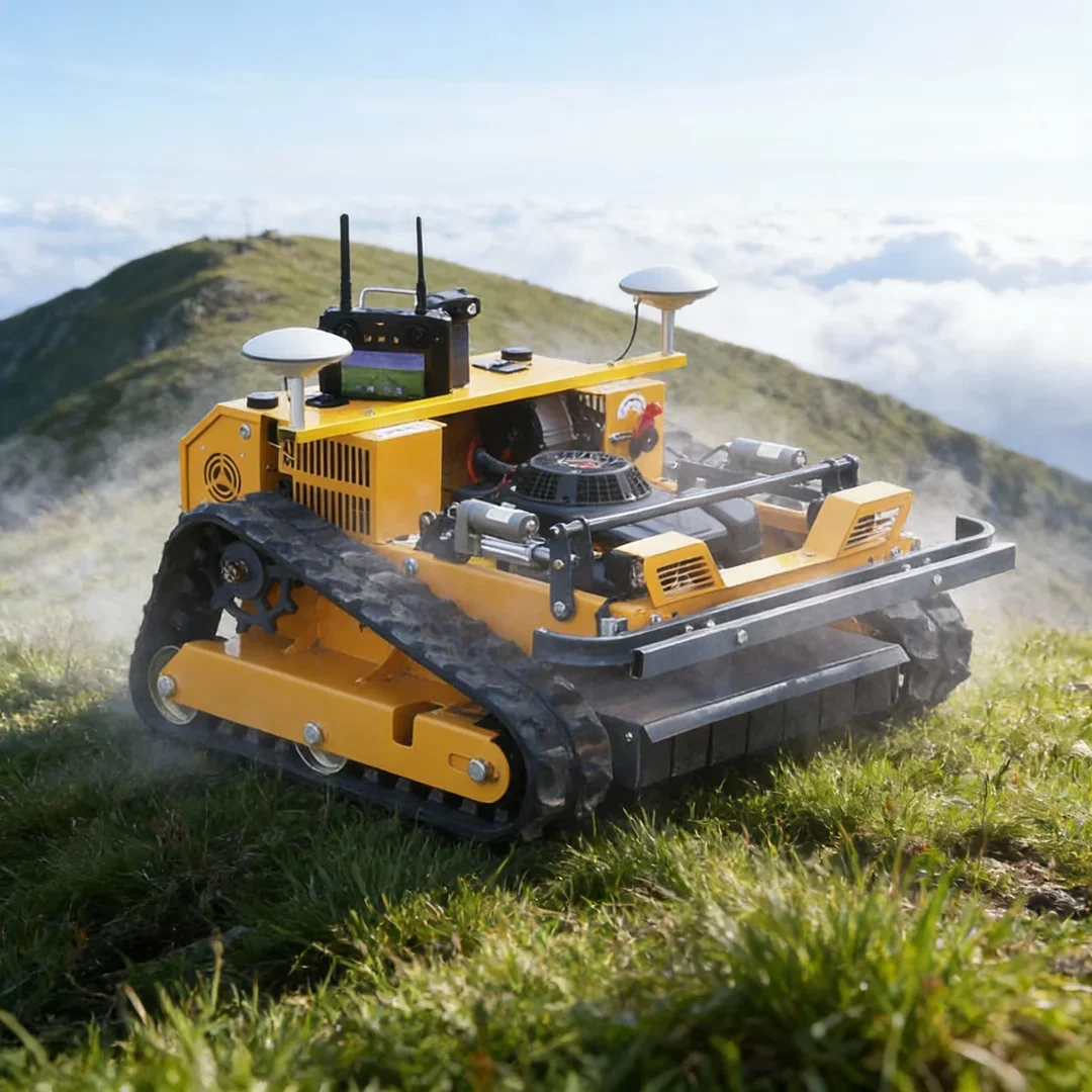 

Индивидуальная многофункциональная гусеничная газонокосилка с GPS-приемником и дистанционным управлением, робот-регулировка на землю для эмбермента в саду, большие зоны