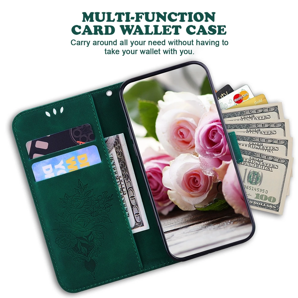Wallet Leather Case for Xiaomi Redmi Note 11 12 12S 10 9 8 Pro 11S 10S 9S 10T 8T 12C 10C Cases Flower Butterfly Flip Phone Cover image 4
