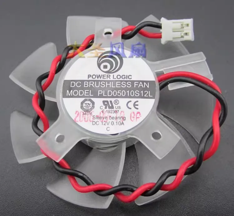 

Free shipping original isosceles hole spacing 26 * 26 * 20mm fan blade diameter 47mm PLD05010S12L graphics card fan