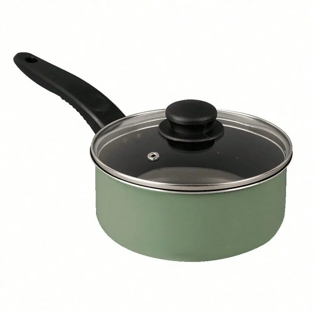 

Green NonStick Cooking Utensil Set, 7 Piece Nonstick Aluminum Pots And Pans Cookware Set, Green
