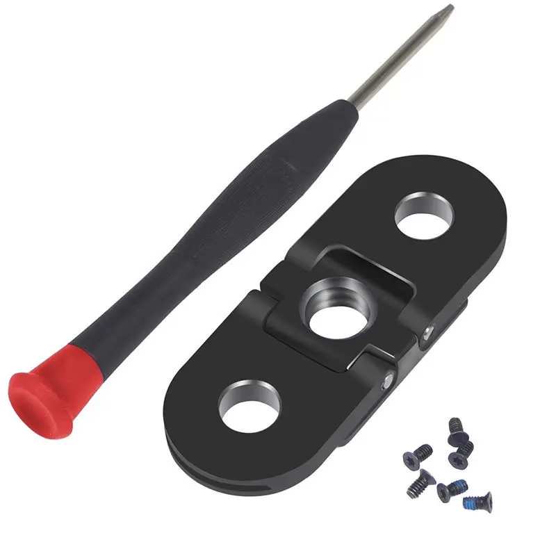 Klappbarer Fingeradapter, Stativhalterung, Dual 1/4 Gewinde, Basishalterung für GoPro Max 13, 12, 11, 10, 9, 8, max. Ständer, Stativ-Einbeinstativ-Adapter – Detail 1